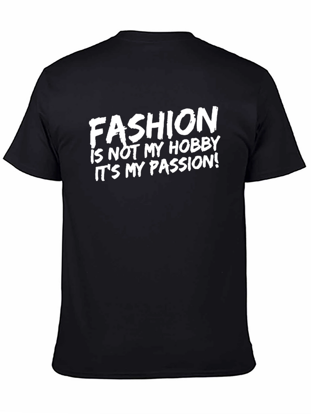 Fashion Passion Graphic Tee - Stylish Black T-Shirt