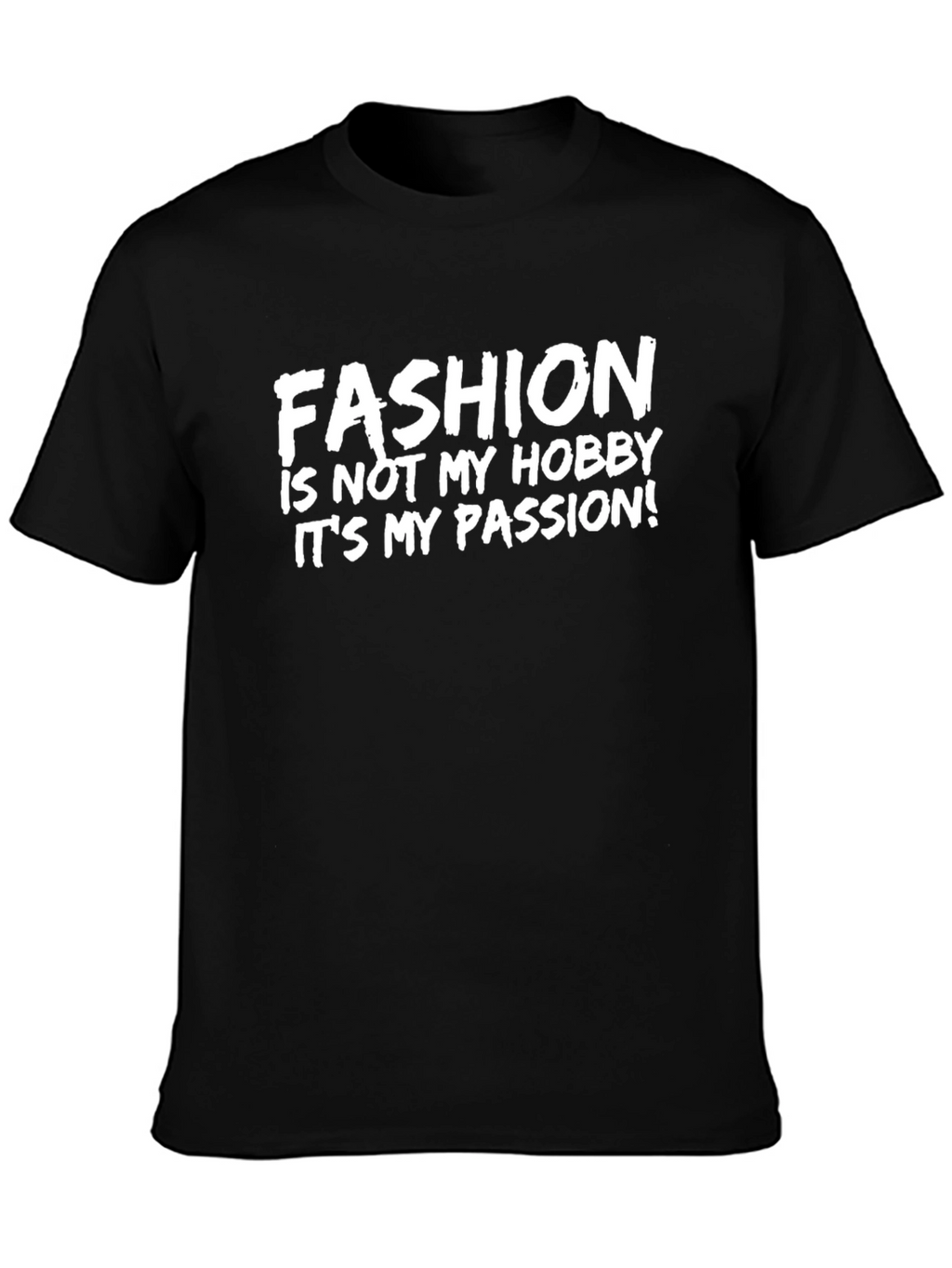Fashion Passion Graphic Tee - Stylish Black T-Shirt