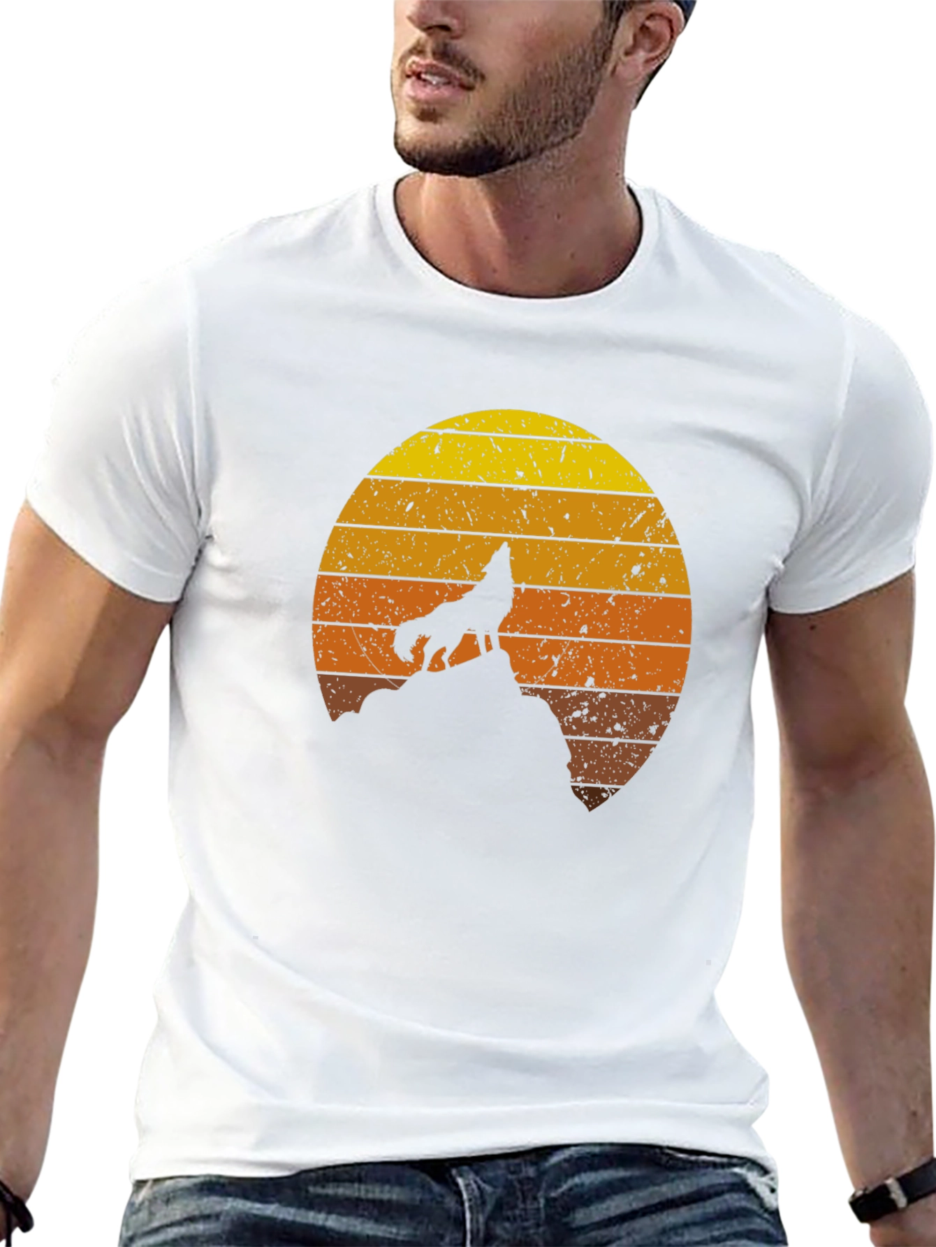 Wolf Sunset Graphic Tee - Unisex