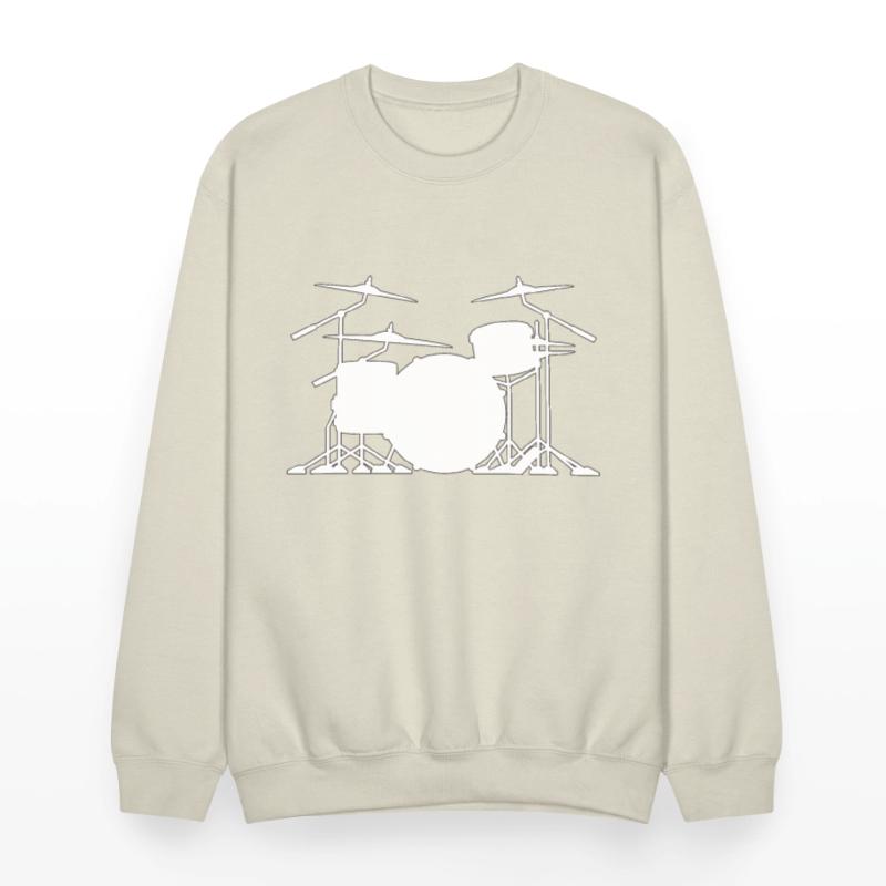 Drum set silhouette illustration