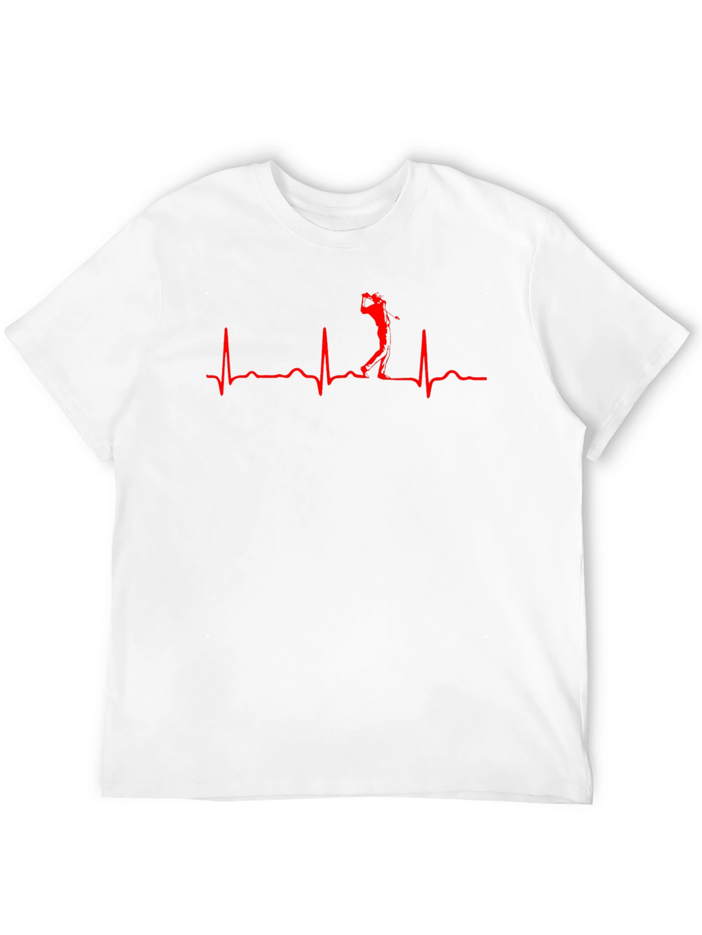 Golf Heartbeat T-Shirt - Golfers Rhythm Tee