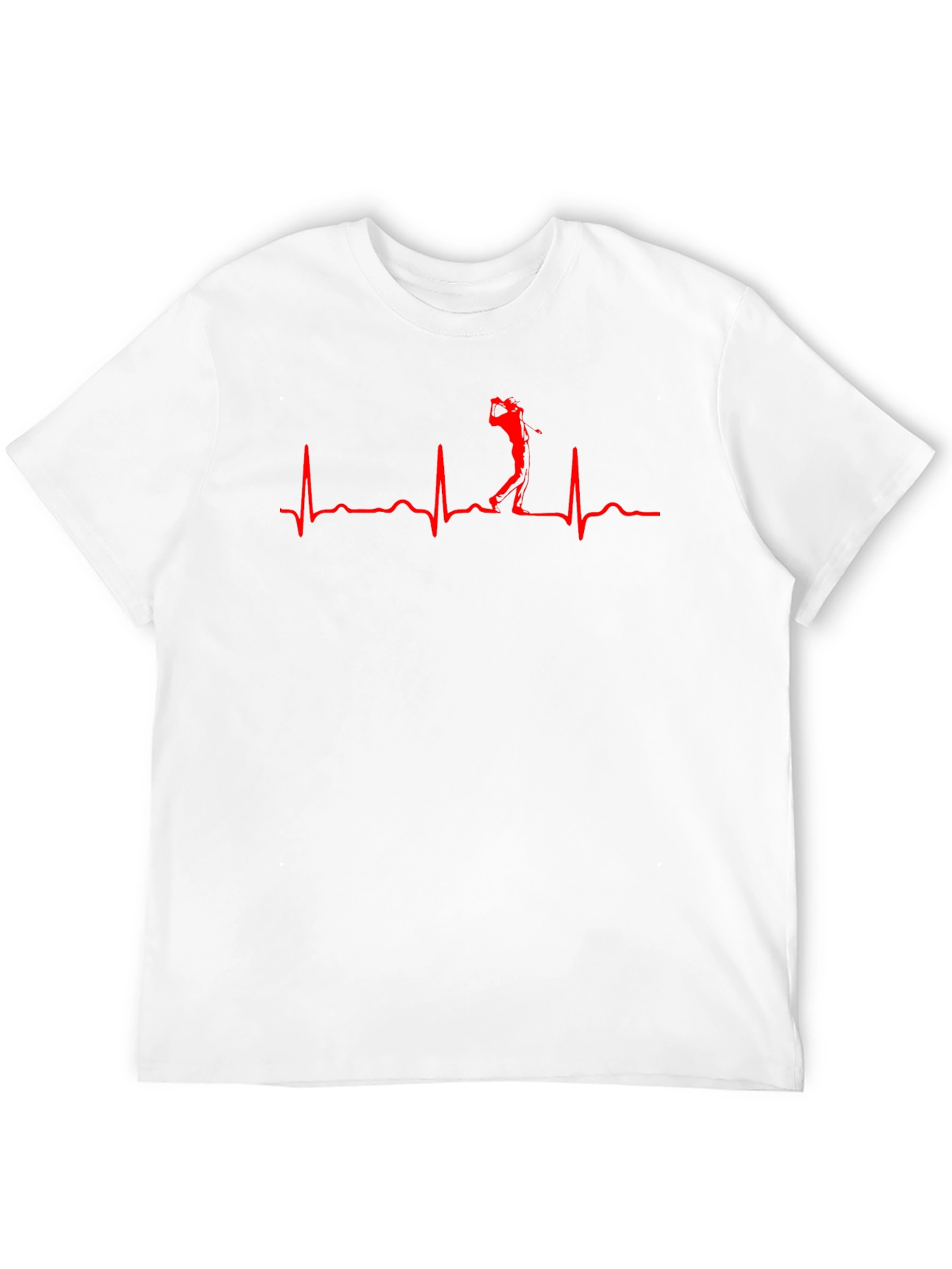 Golf Heartbeat T-Shirt - Golfers Rhythm Tee