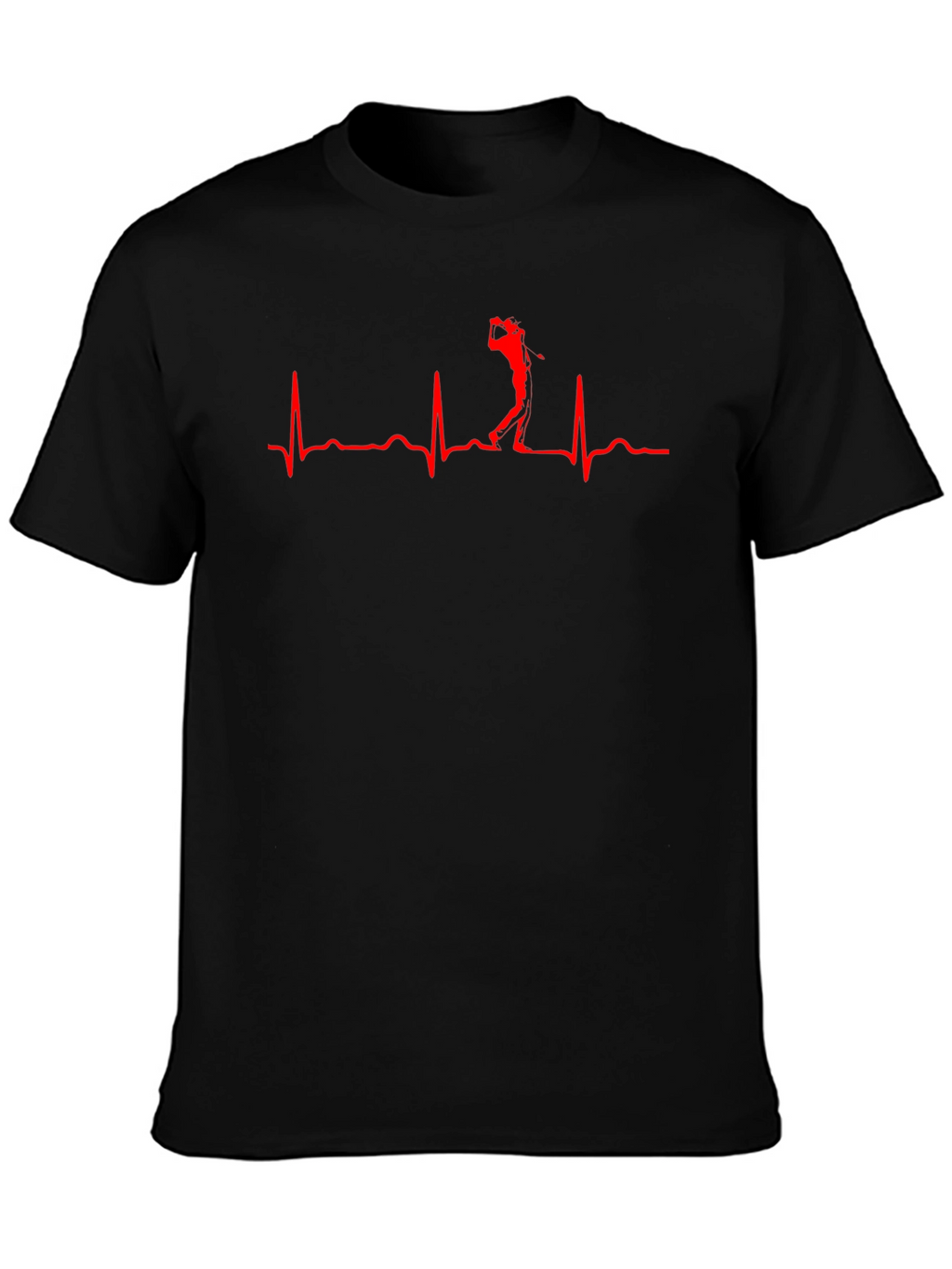 Golf Heartbeat T-Shirt - Golfers Rhythm Tee