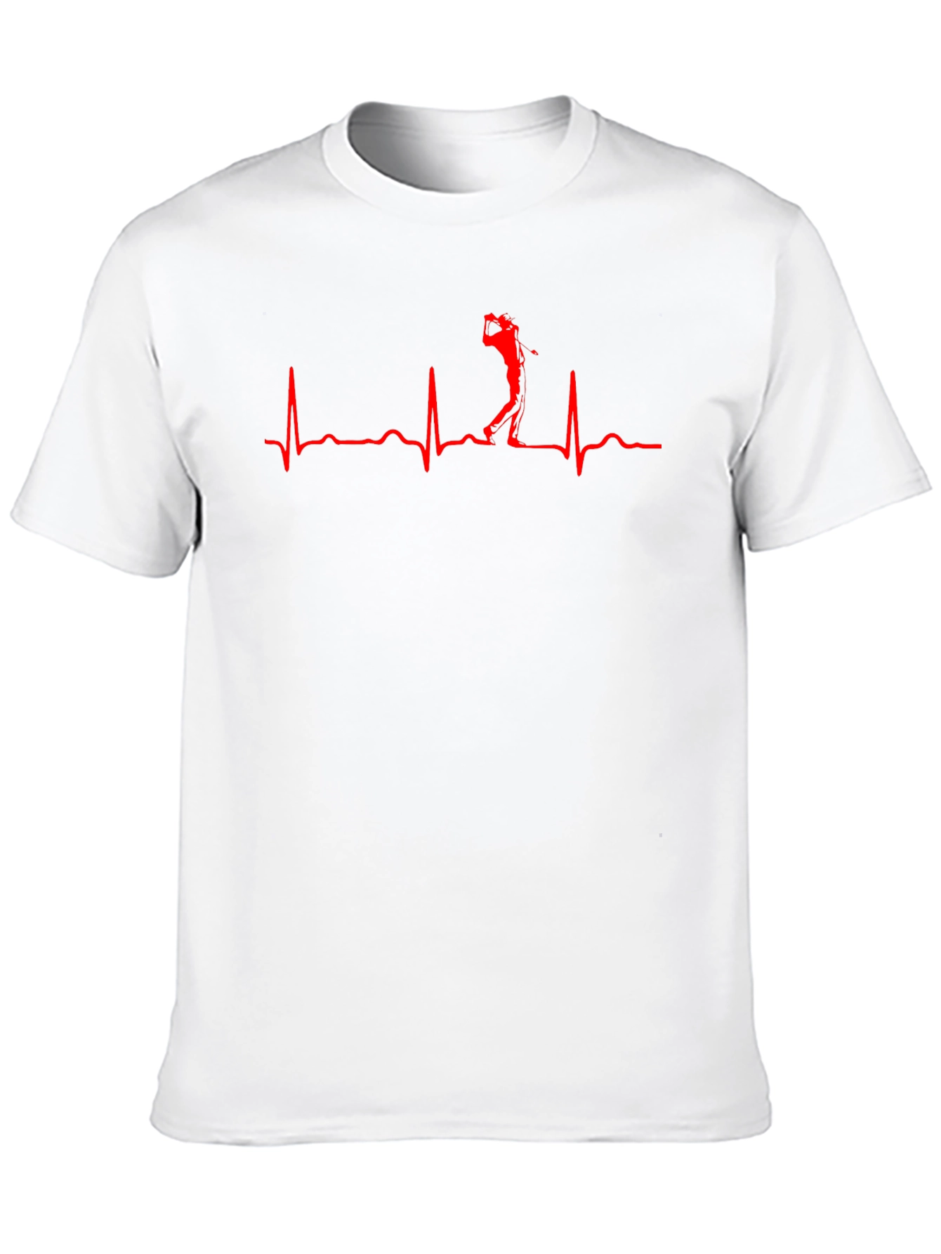 Golf Heartbeat T-Shirt - Golfers Rhythm Tee