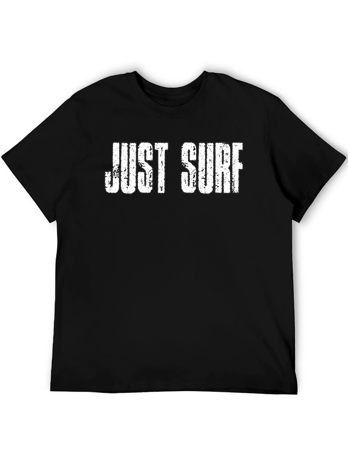 Just Surf Graphic Tee -  Mens Black T-Shirt