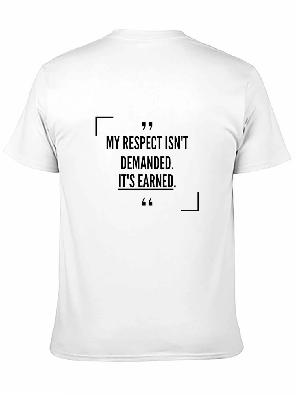 Respect Earned Black Graphic Tee