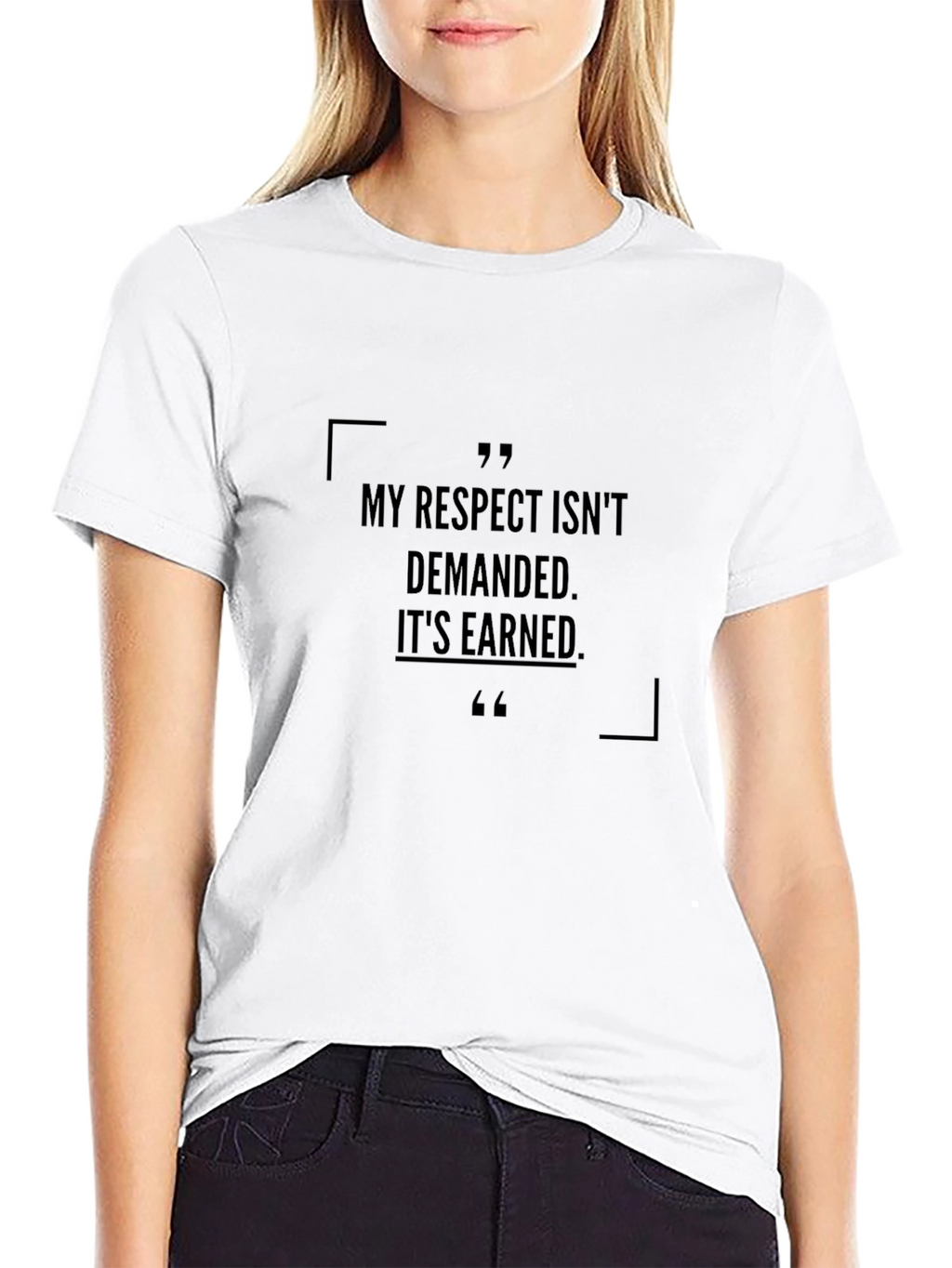 Respect Earned Black Graphic Tee