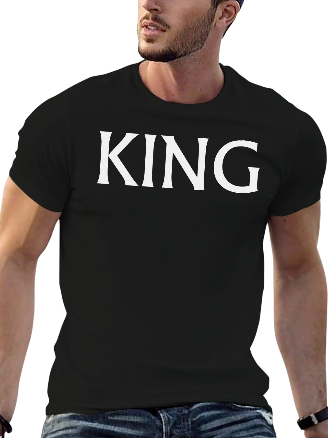 King Graphic Black T-Shirt