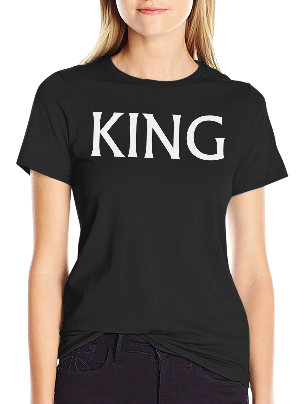 King Graphic Black T-Shirt