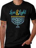 Love & Light Menorah Graphic Tee