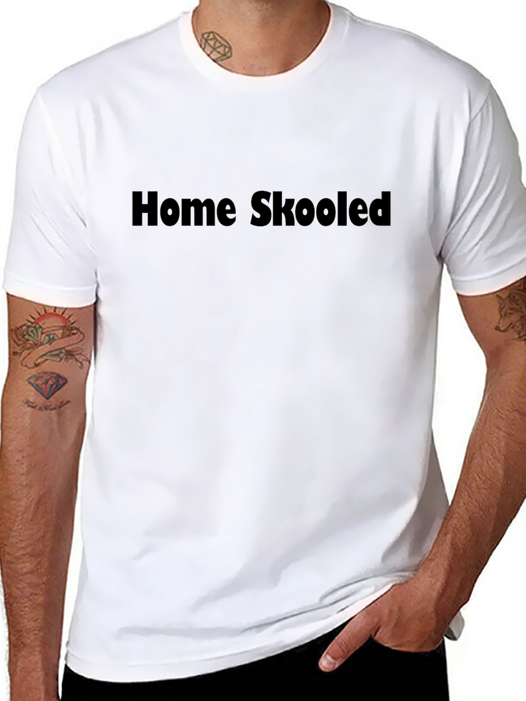 Home Skool Tee - Classic Black Graphic T-Shirt