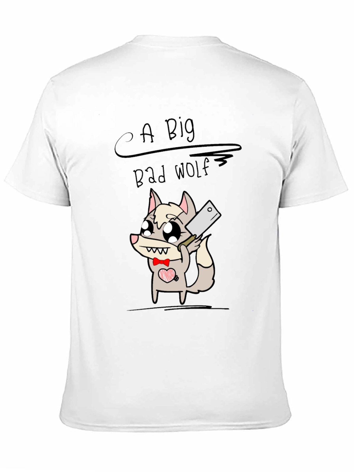 A Big Bad Wolf T-Shirt - Cute Cartoon Design