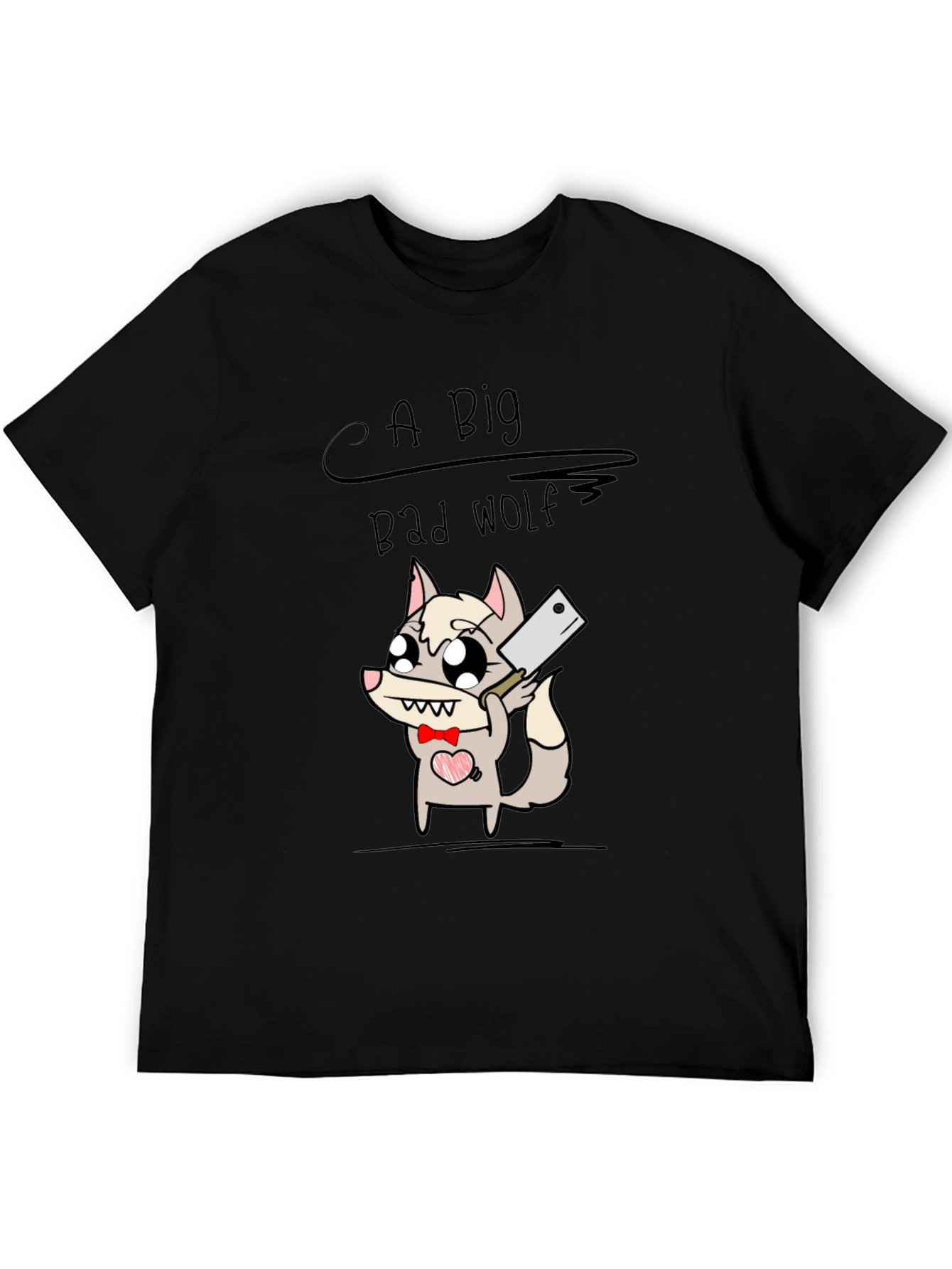 A Big Bad Wolf T-Shirt - Cute Cartoon Design