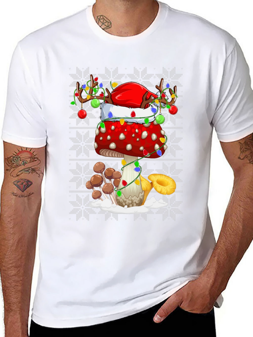 Mushroom Christmas T-Shirt