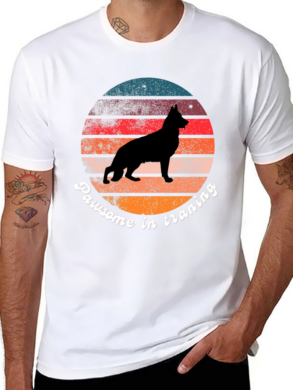 Pawsome Dog Training Retro T-Shirt