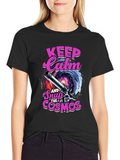 Keep Calm and Snap the Cosmos Black T-Shirt