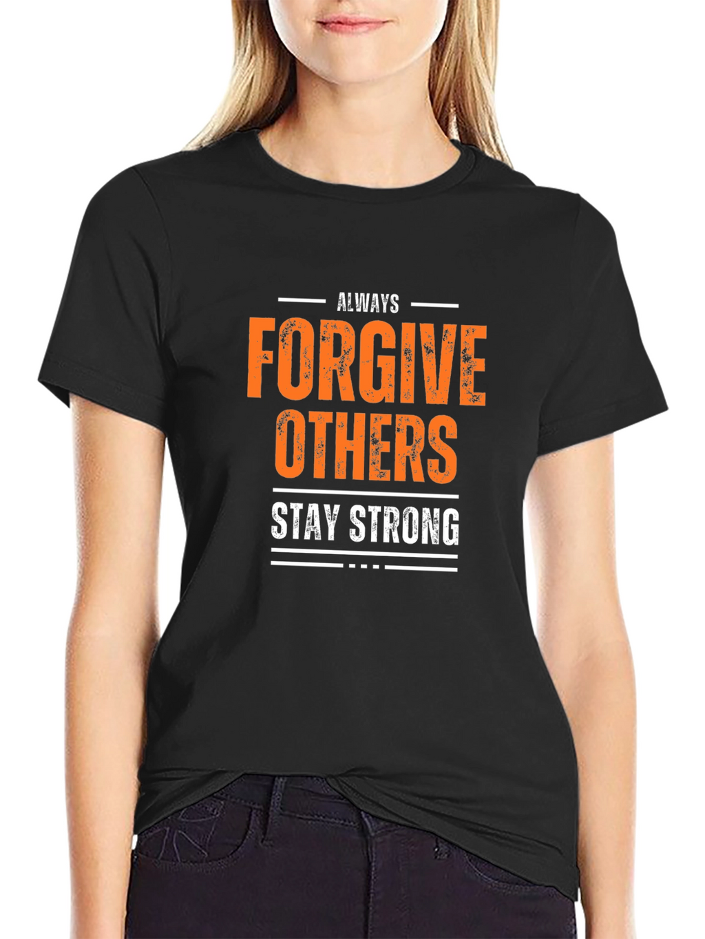 Always Forgive Others Black Graphic Tee