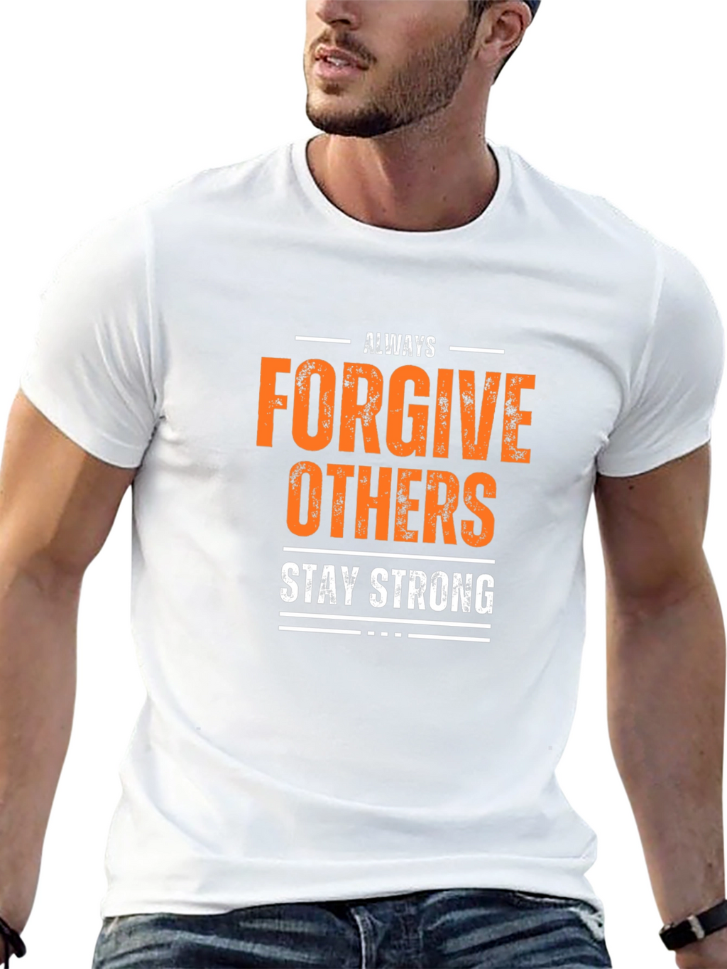 Always Forgive Others Black Graphic Tee
