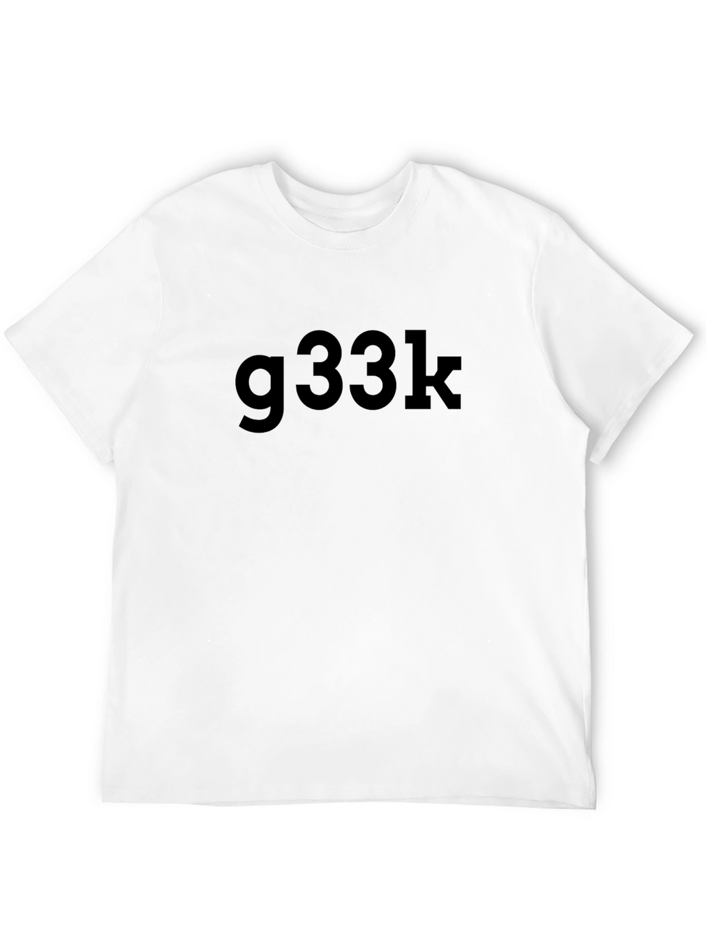 g33k Black Casual T-Shirt