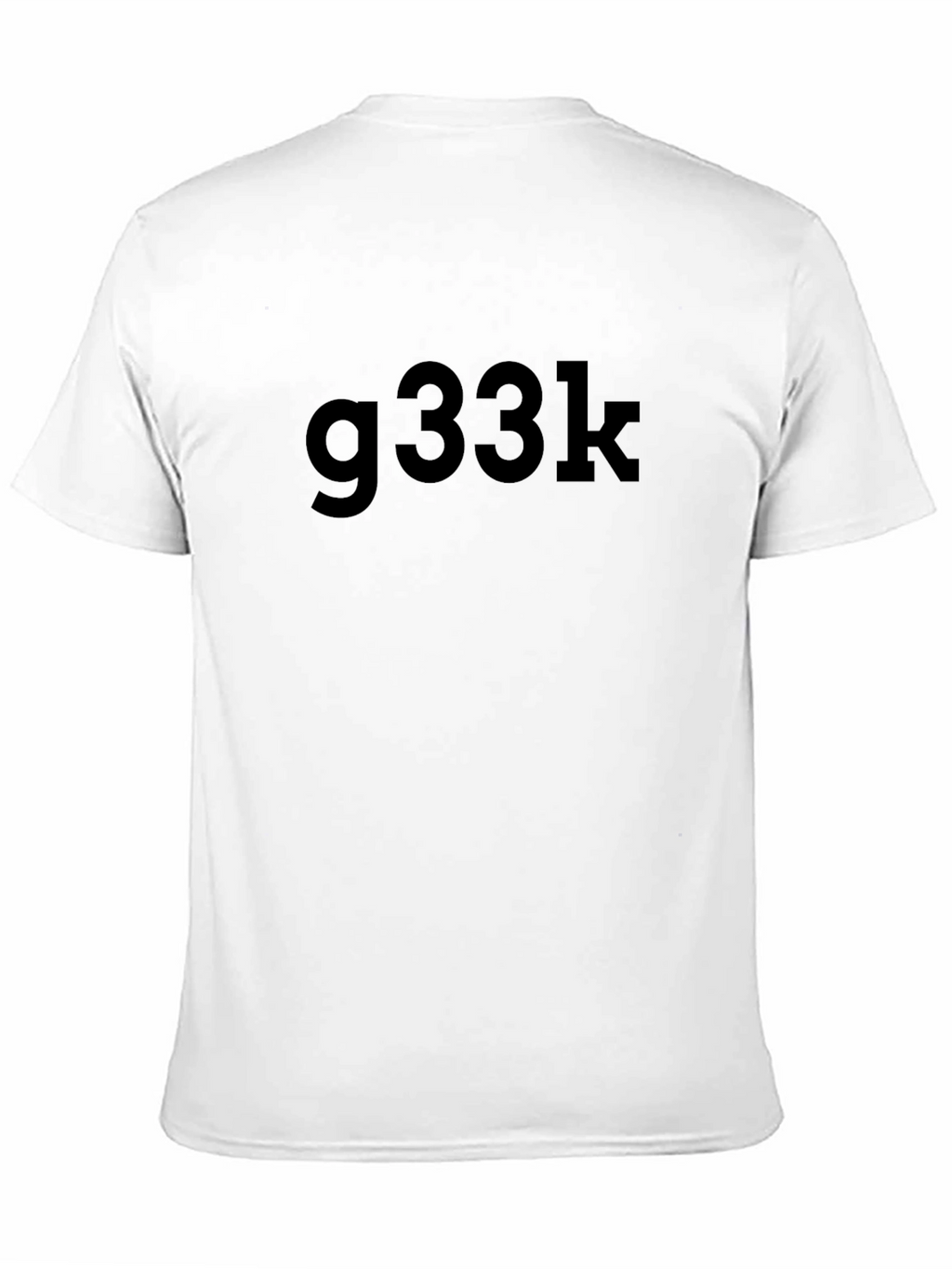 g33k Black Casual T-Shirt