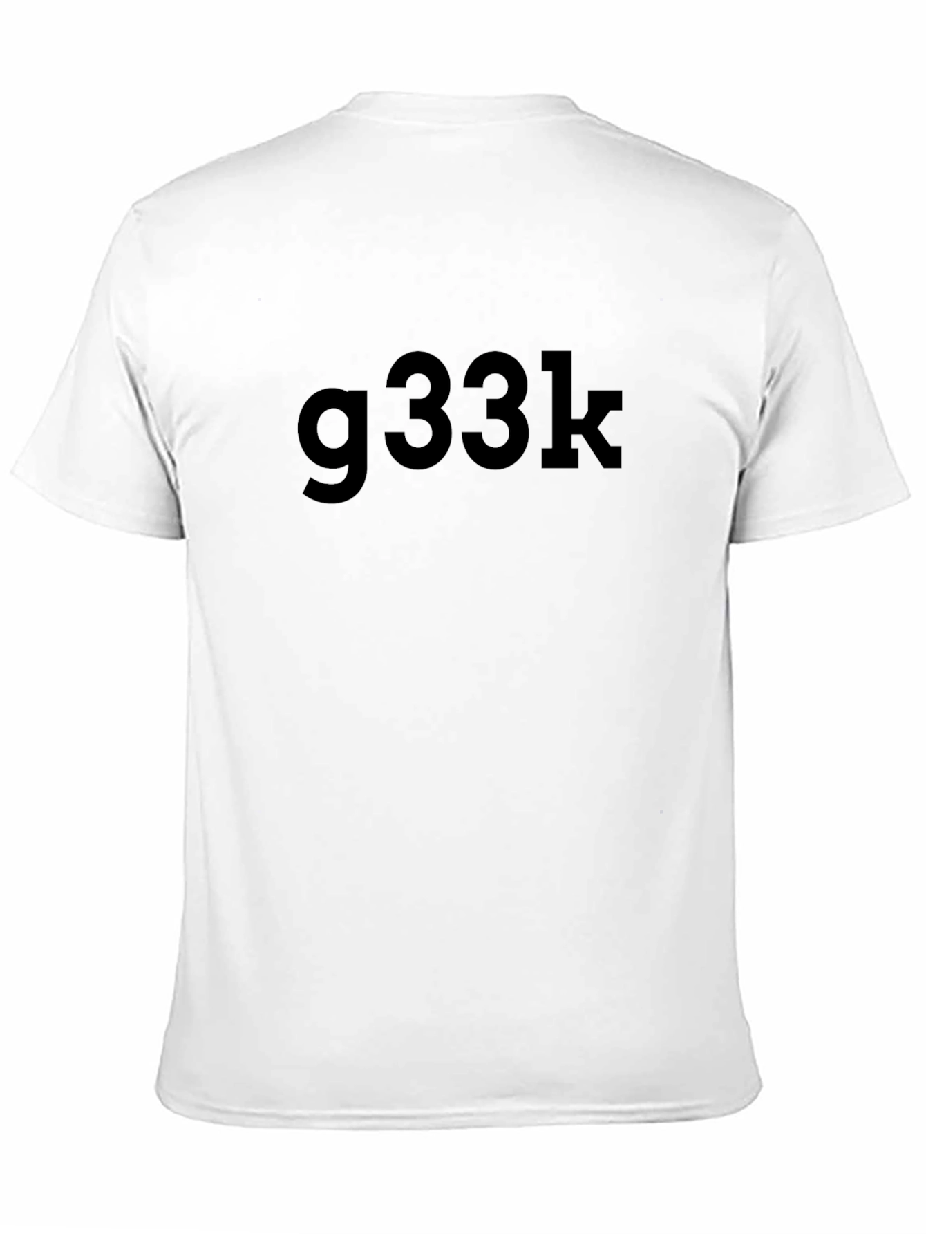 g33k Black Casual T-Shirt