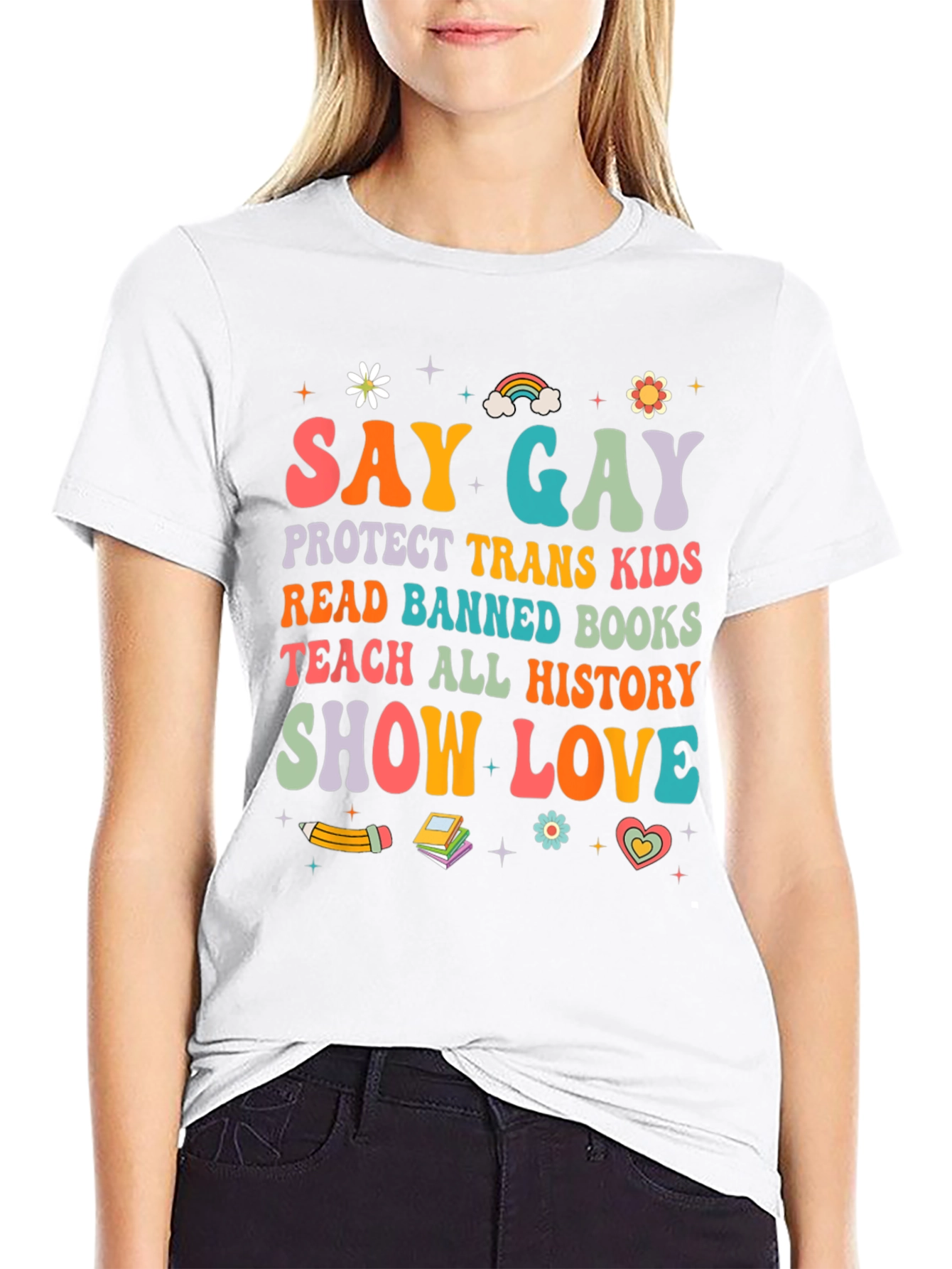 Say Gay T-Shirt - Protect Trans Kids Read Banned Books