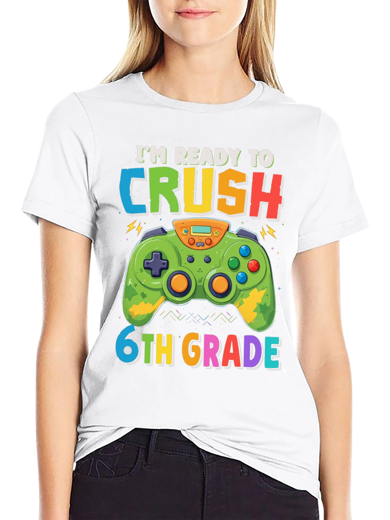 Im Ready to Crush 6th Grade Gaming T-Shirt
