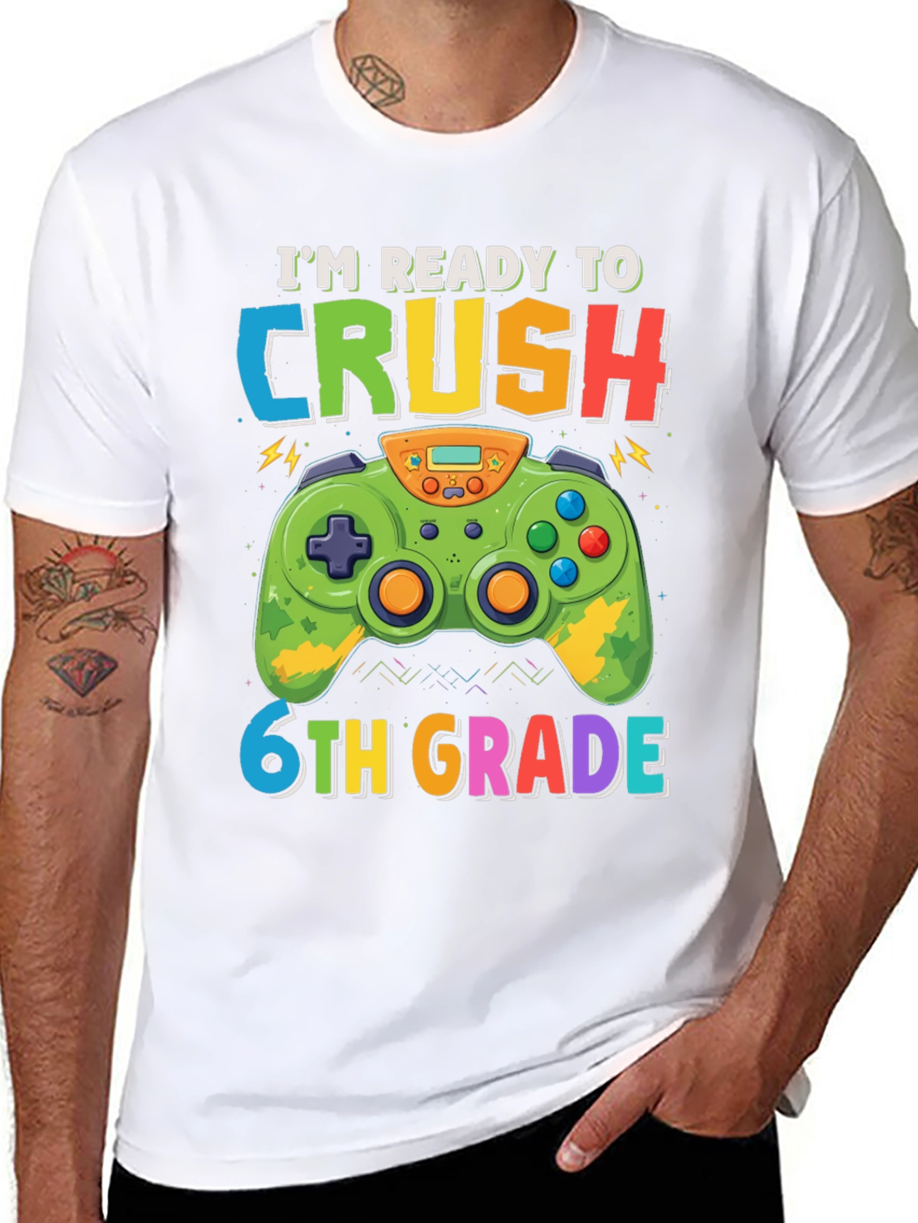 Im Ready to Crush 6th Grade Gaming T-Shirt