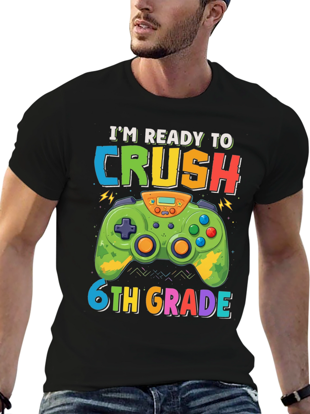 Im Ready to Crush 6th Grade Gaming T-Shirt