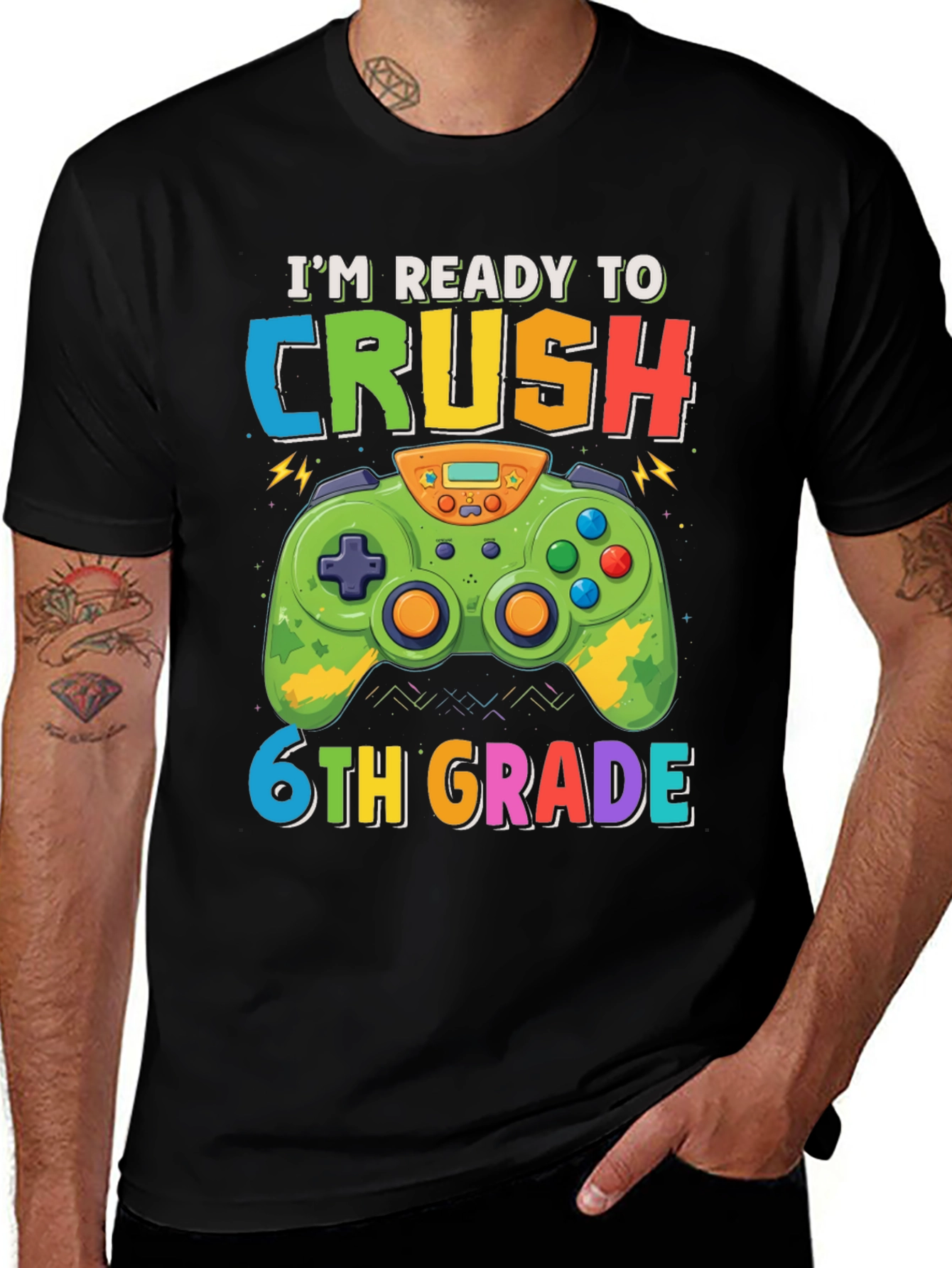 Im Ready to Crush 6th Grade Gaming T-Shirt