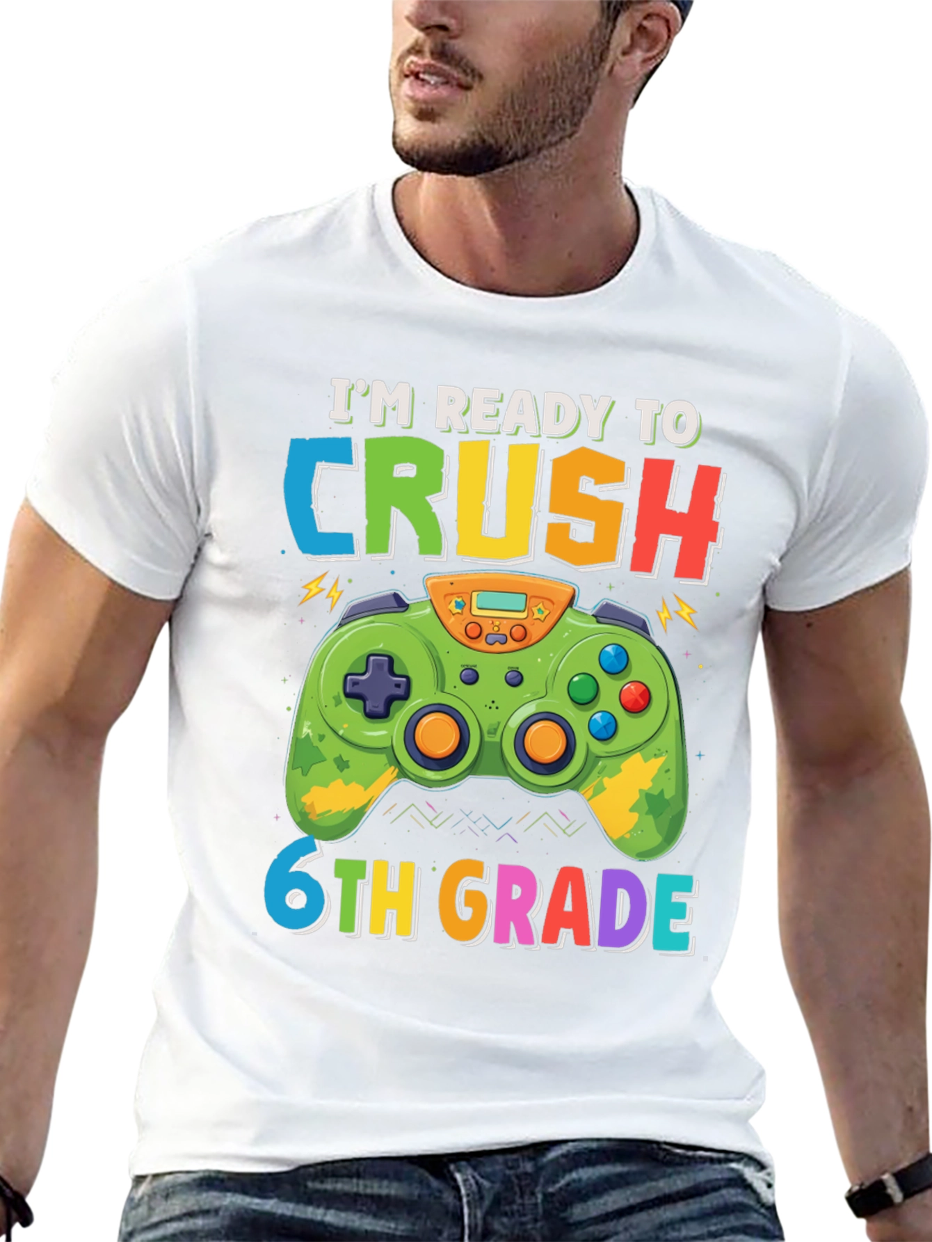Im Ready to Crush 6th Grade Gaming T-Shirt