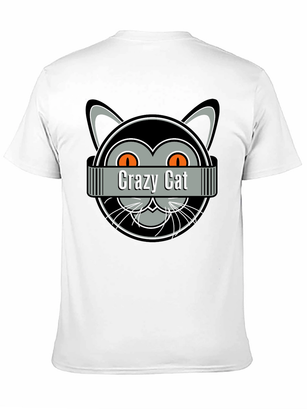 Crazy Cat Graphic T-Shirt - Fun Novelty Tee