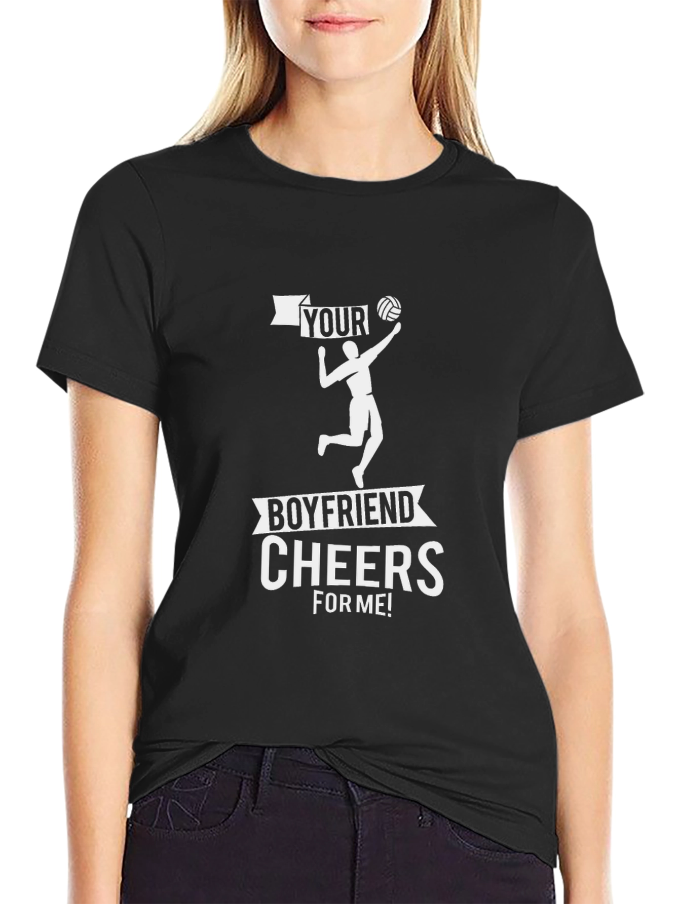 Volleyball Boyfriend Cheers T-Shirt
