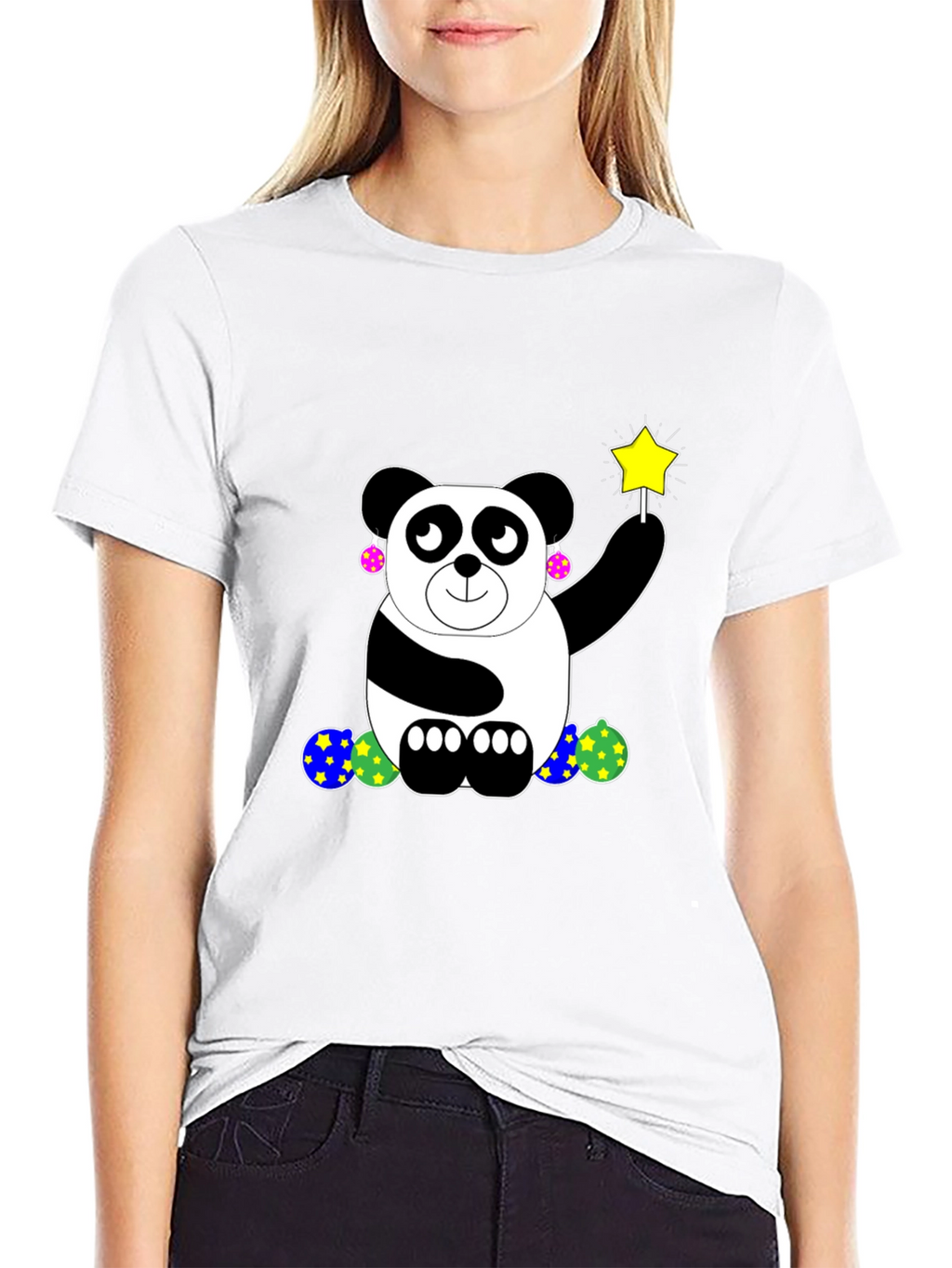 Panda With Wand Graphic T-Shirt