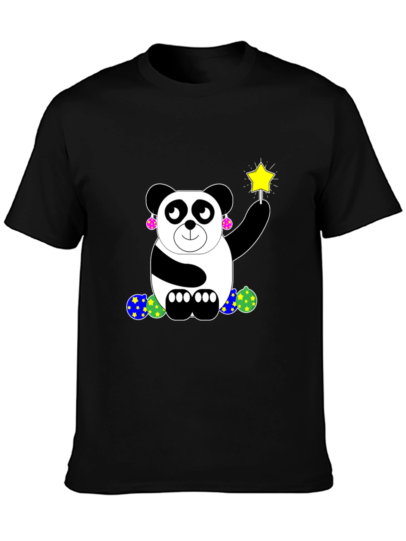 Panda With Wand Graphic T-Shirt