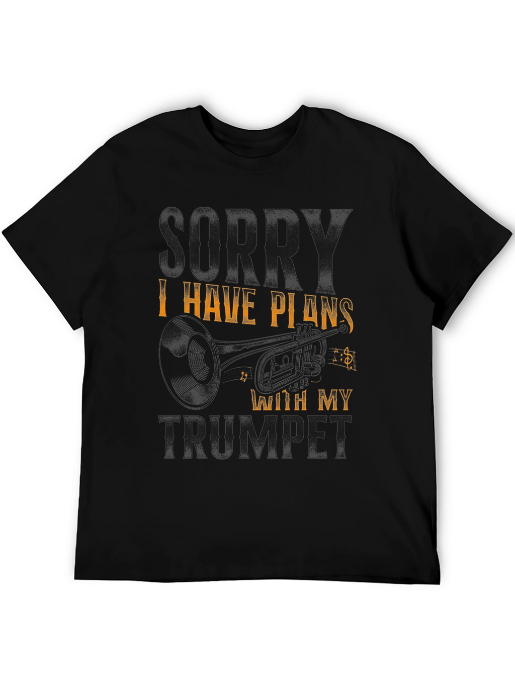 Trumpet Plans Black T-Shirt