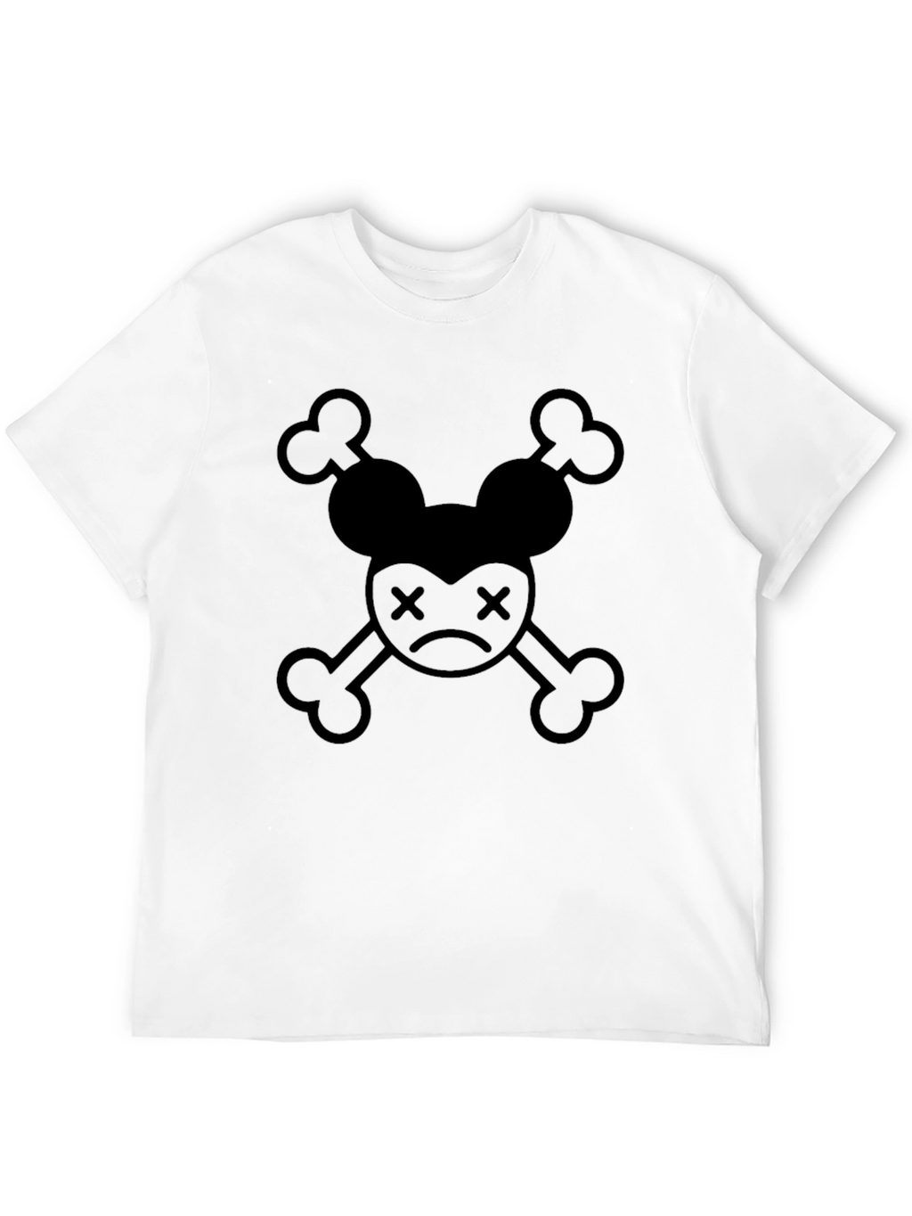Minnie Mouse Skull Black Graphic Tee