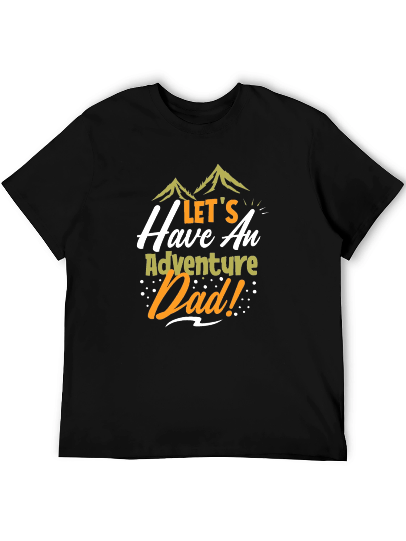 Adventure Dad Black Graphic Tee