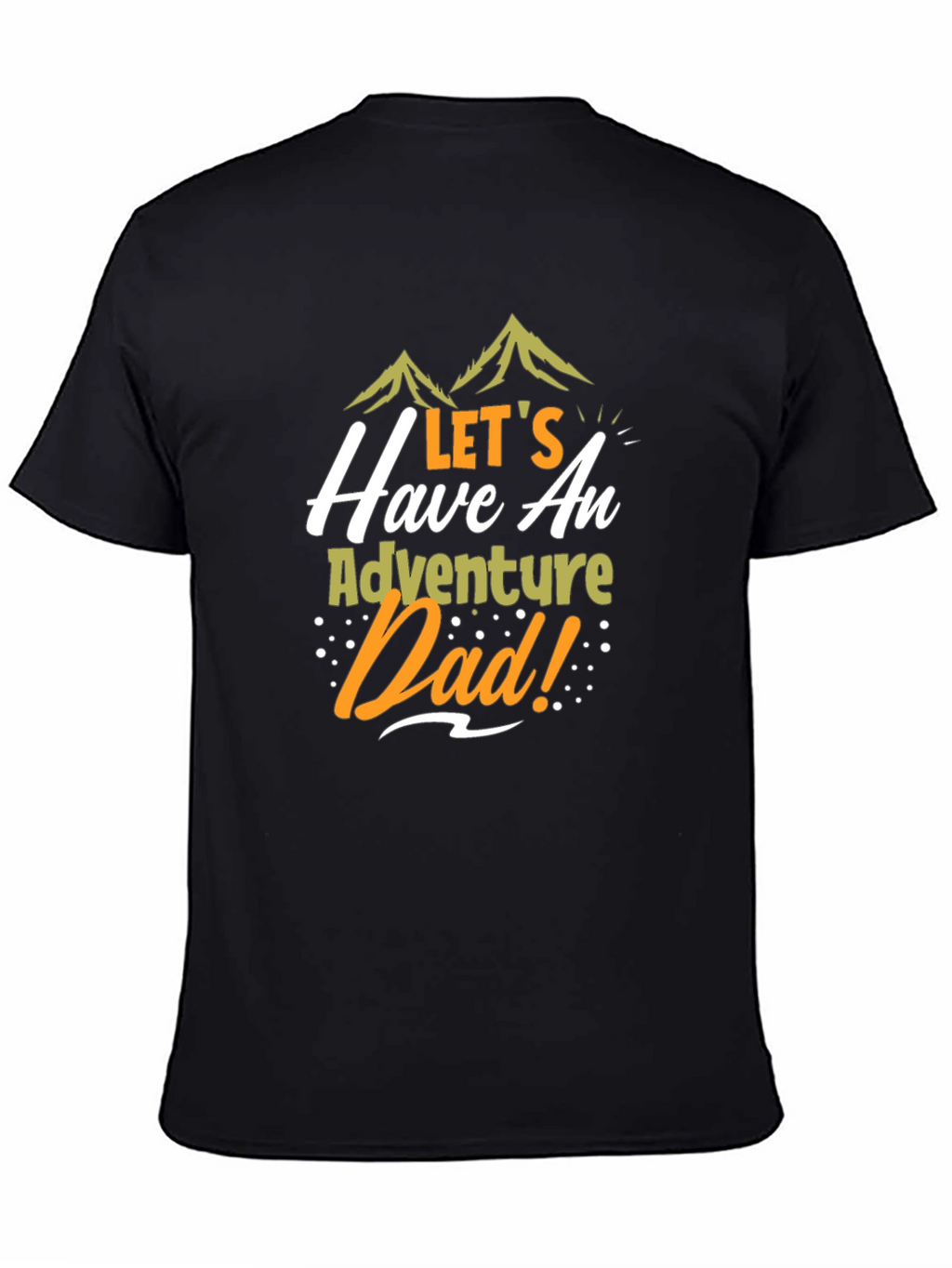 Adventure Dad Black Graphic Tee