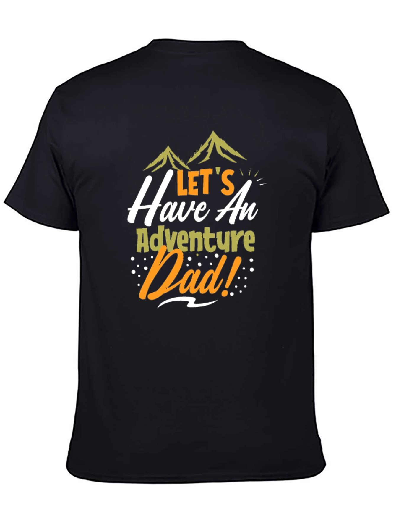 Adventure Dad Black Graphic Tee