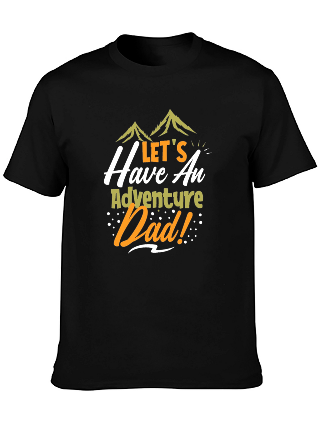 Adventure Dad Black Graphic Tee