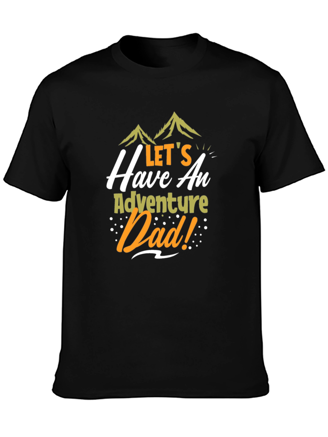 Adventure Dad Black Graphic Tee