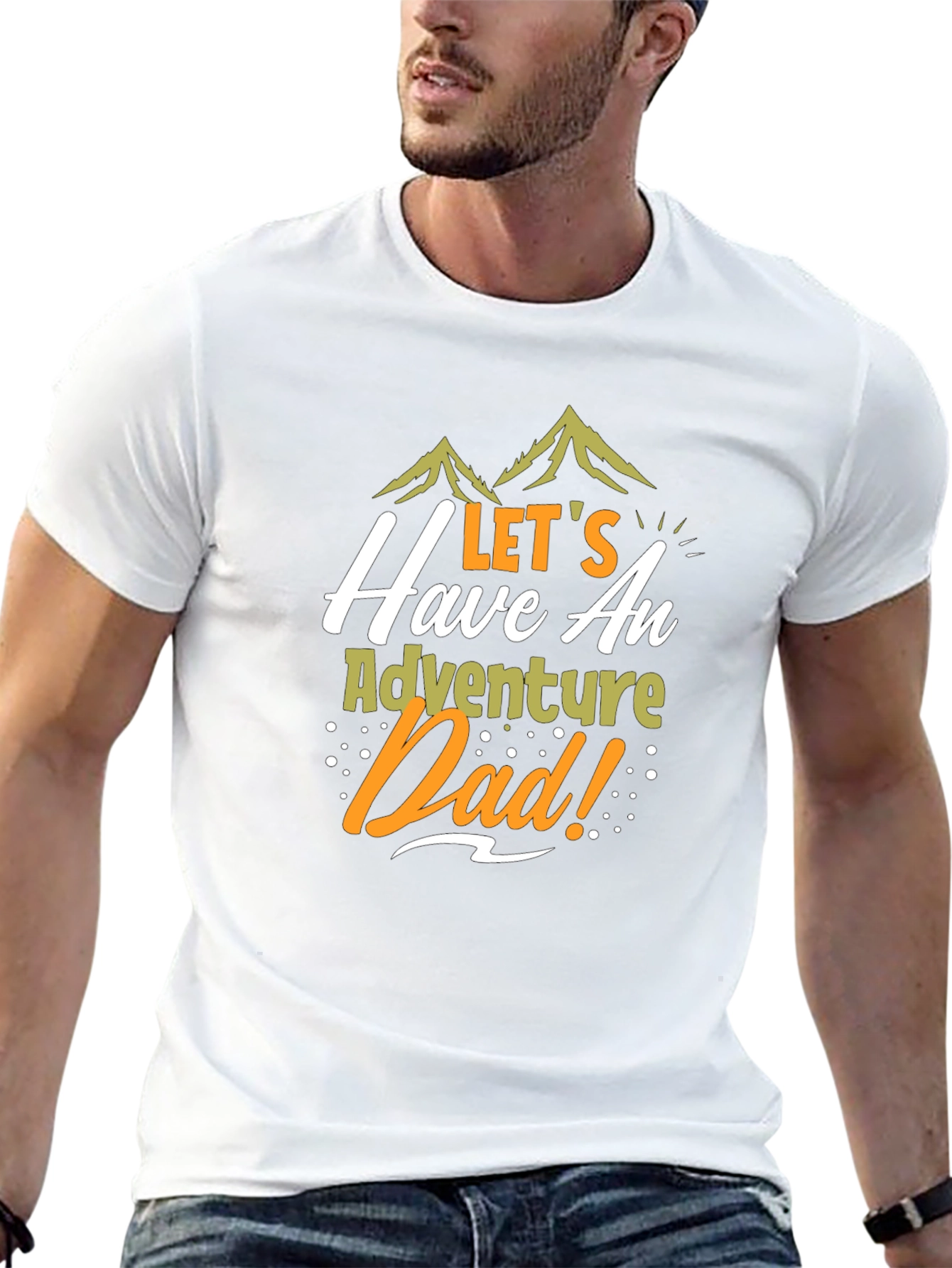 Adventure Dad Black Graphic Tee