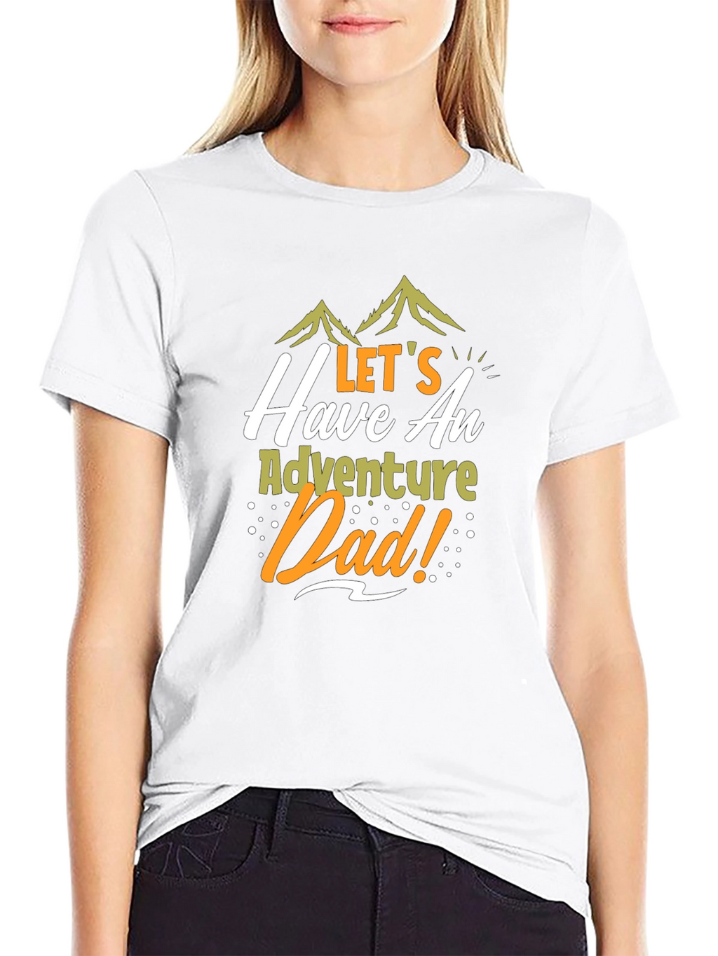 Adventure Dad Black Graphic Tee