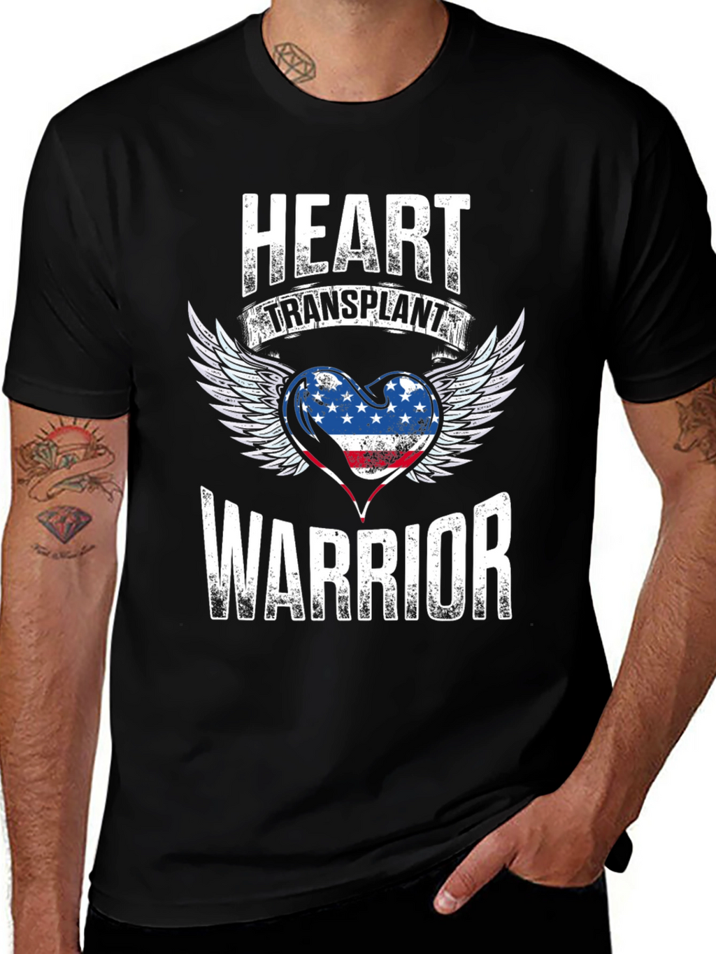 Heart Transplant Warrior Graphic T-Shirt