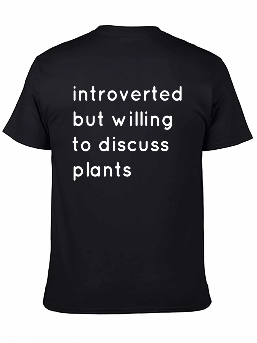 Introverted Plant Lover T-Shirt - Black