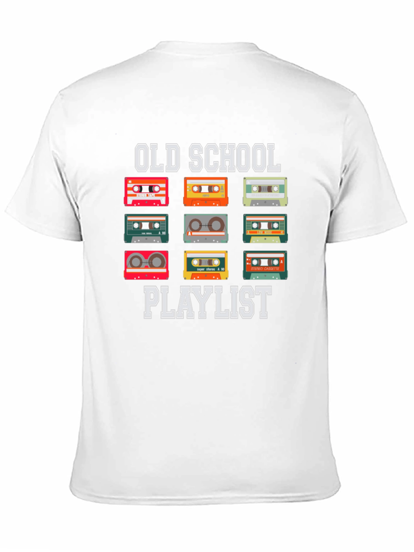 Old School Playlist Cassette Tape T-Shirt