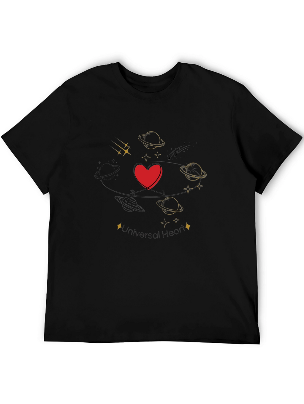 Heart & Planets Graphic Tee