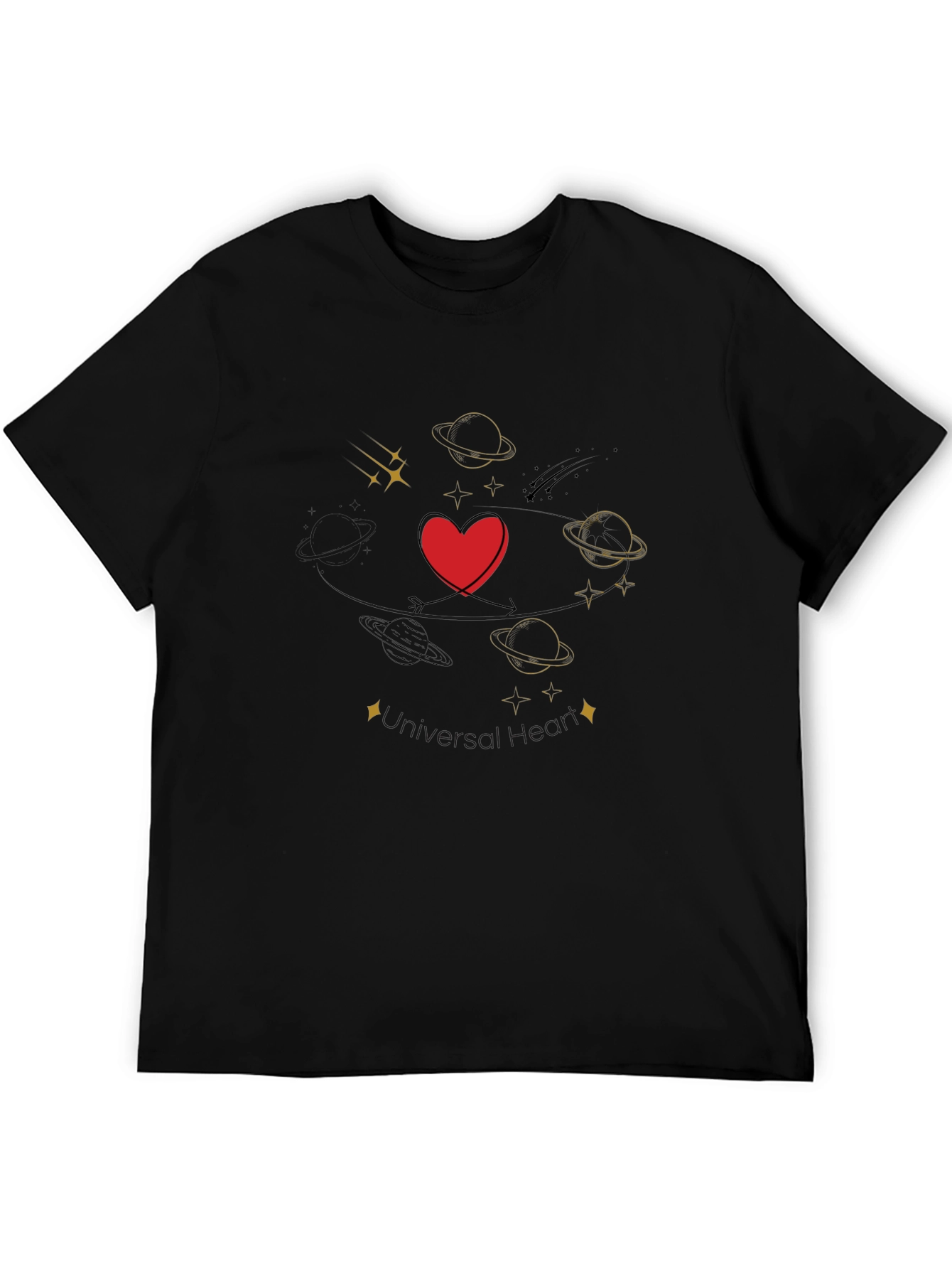 Heart & Planets Graphic Tee