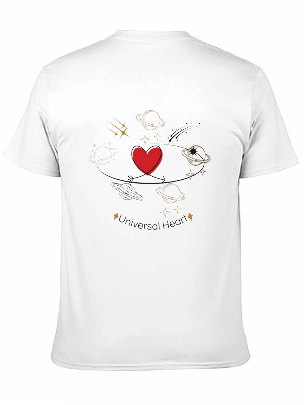 Heart & Planets Graphic Tee